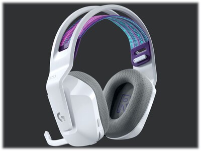 Logitech G Series G733 Wireless Over-the-Ear Gaming Headset, White (981-000882)