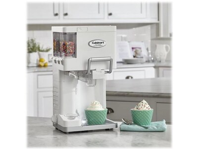 Cuisinart Mix It In 1.5 Qt. Soft Serve Ice Cream Maker, White (ICE-45P1)