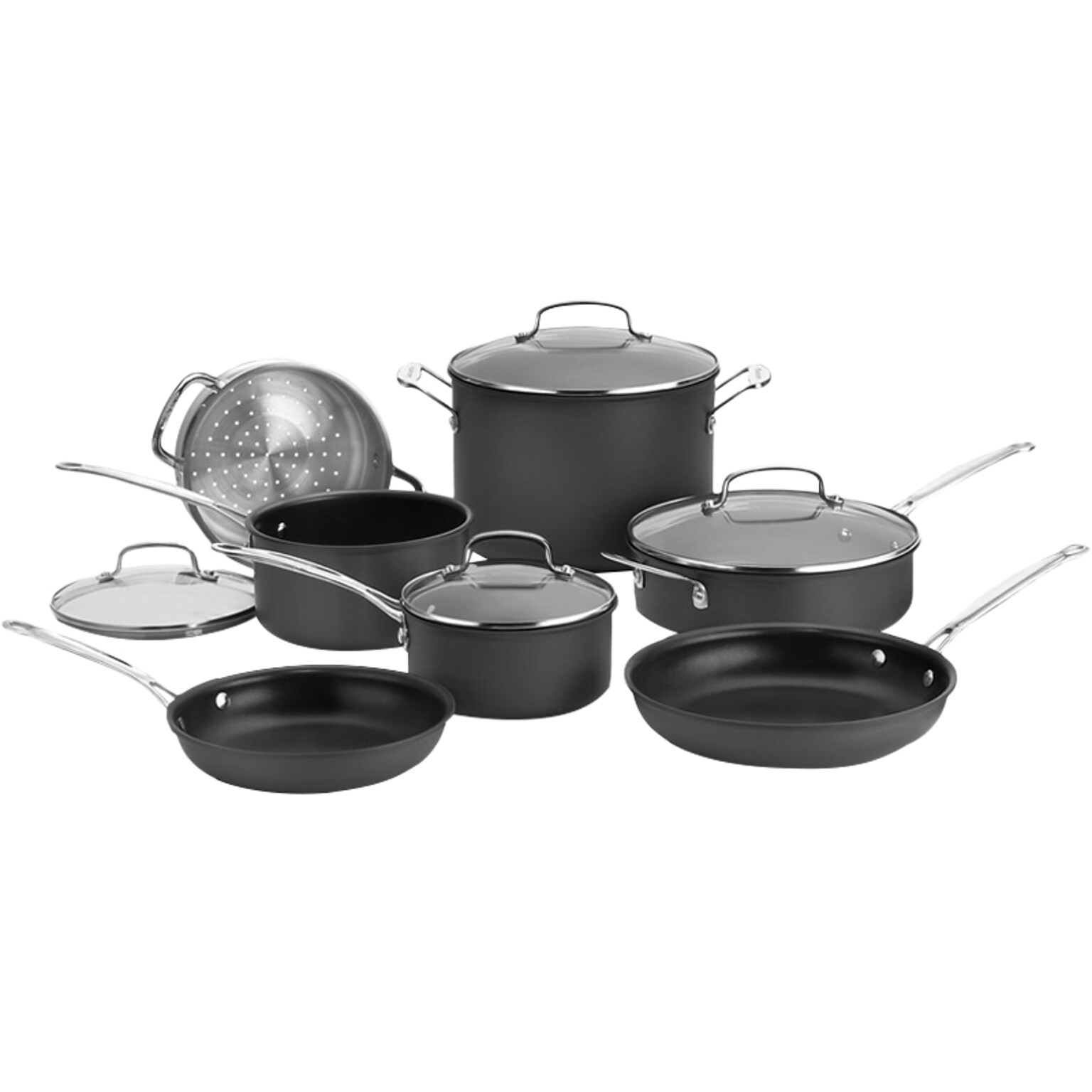 Cuisinart Chefs Classic Aluminum Set, Black, 11/Set (66-11)