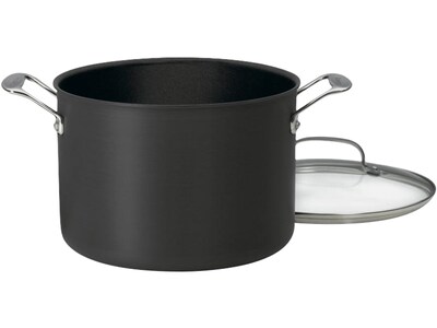 Cuisinart Chefs Classic Aluminum 8 Qt. Stockpot with Cover, Black (666-24)