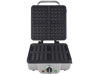 Cuisinart Belgian Wafflemaker with Pancake Plates, Metallic (WAF-300P1)