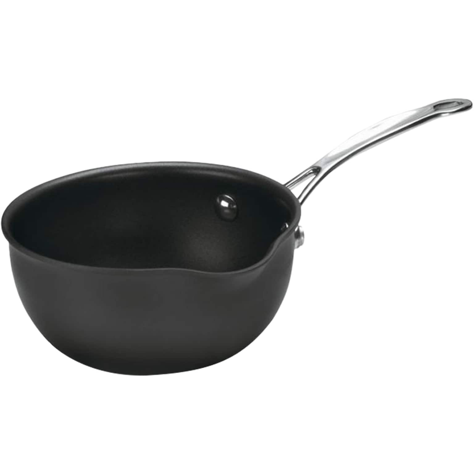 Cuisinart Chefs Classic Aluminum 1 Qt. Pour Saucepan, Black (635-16OP)