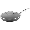 Cuisinart Chefs Classic Aluminum 12 Fry Skillet with Cover, Black (622-30G)