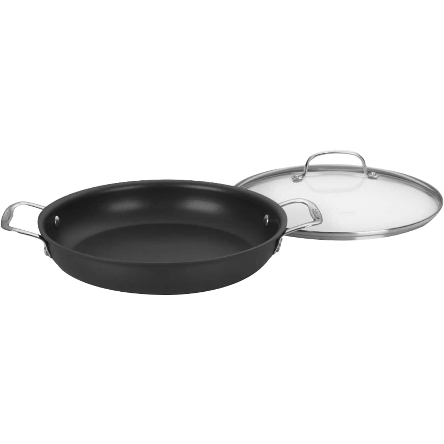 Cuisinart Assorted Materials 12 Frying Pan with Cover, Black (625-30D)