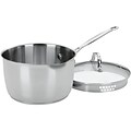 Cuisinart Chefs Classic Stainless Steel 3 Qt. Pour Saucepan with Cover, Silver (7193-20P)