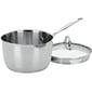 Cuisinart Chef's Classic Stainless Steel 3 Qt. Pour Saucepan with Cover, Silver (7193-20P)