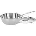 Cuisinart Chefs Classic Stainless Steel 3 Qt. Chefs Pan with Cover, Silver (735-24)