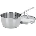 Cuisinart Chefs Classic Stainless Steel 2 Qt. Saucepan with Cover, Silver (719-18)