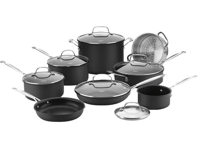 Cuisinart Chefs Classic Aluminum Set, Black, 14/Set (66-14N)