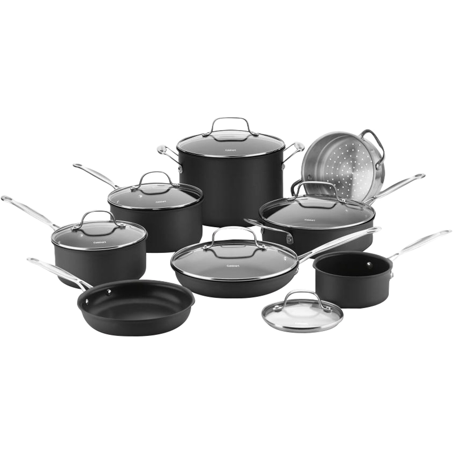 Cuisinart Chefs Classic Aluminum Set, Black, 14/Set (66-14N)