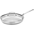Cuisinart Chefs Classic Stainless Steel 12 Fry Skillet with Cover, Silver (722-30G)