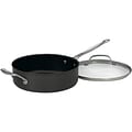 Cuisinart Chefs Classic Assorted Materials 5.5 Qt. Sauté Pan with Helper Handle and Cover, Black (633-30H)