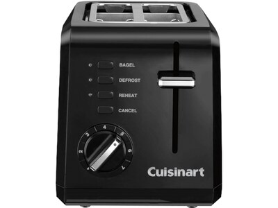 Cuisinart 2-Slice Pop-Up Toaster, Black (CPT-122BK)