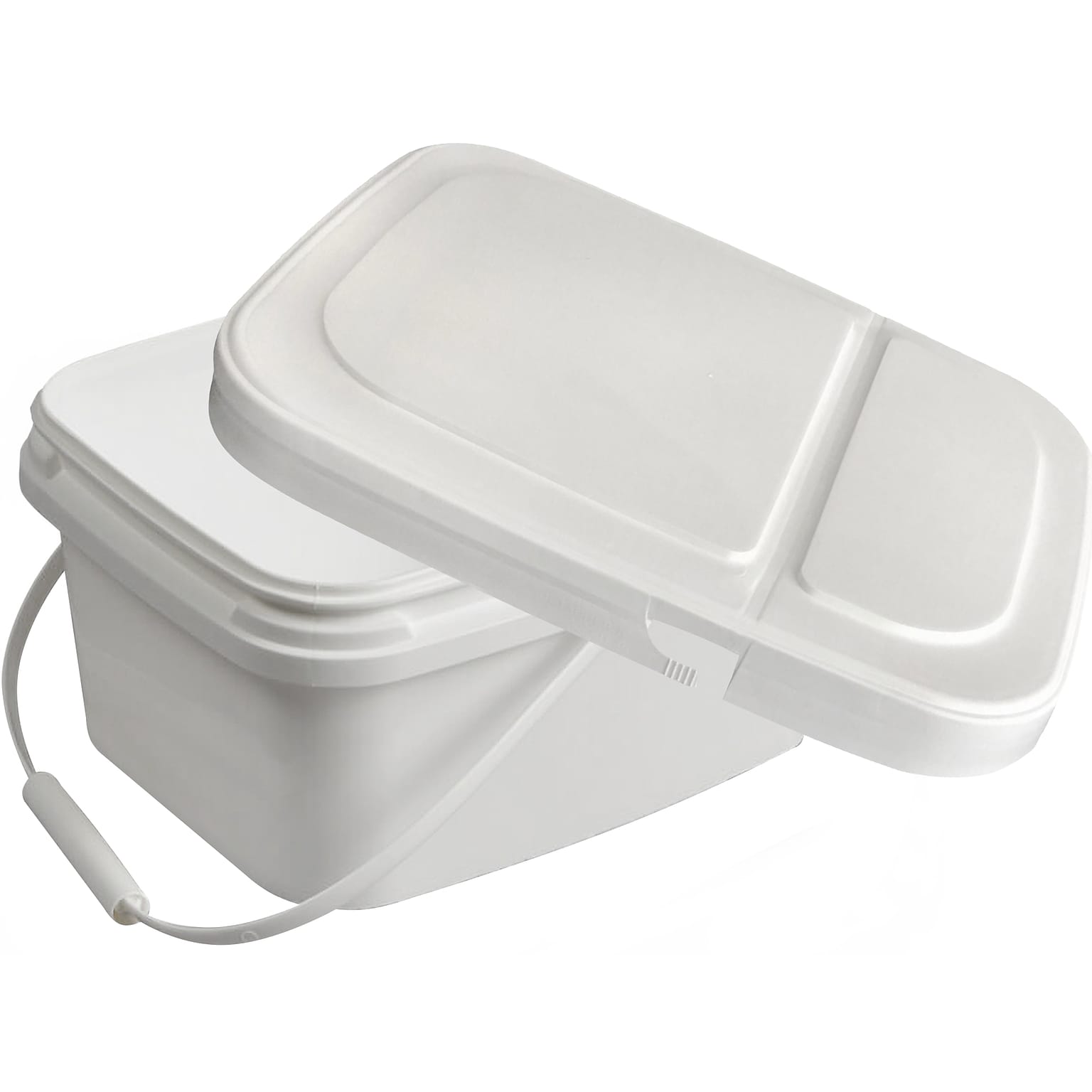 Diversey Polypropylene Dry Wipe Charging Bucket, White, 12/Box (D1229387)