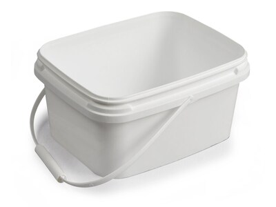 Diversey Polypropylene Dry Wipe Charging Bucket, White, 12/Box (D1229387)