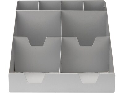 Mind Reader Stainless Steel 8-Section Organizer, Silver (2HILLSS-SIL)