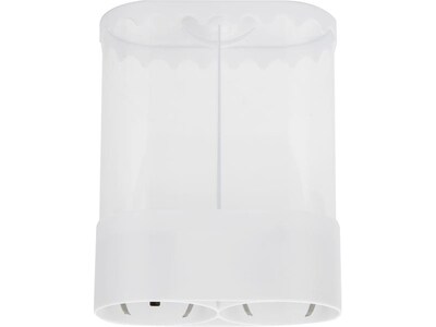 Mind Reader Acrylic Disposable Cup Dispenser, White (CDISTOR-WHT)