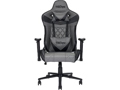 Techni Sport GamerXL Series Synthetic Computer Chair, Gray (RTA-TSXL3-GRY)