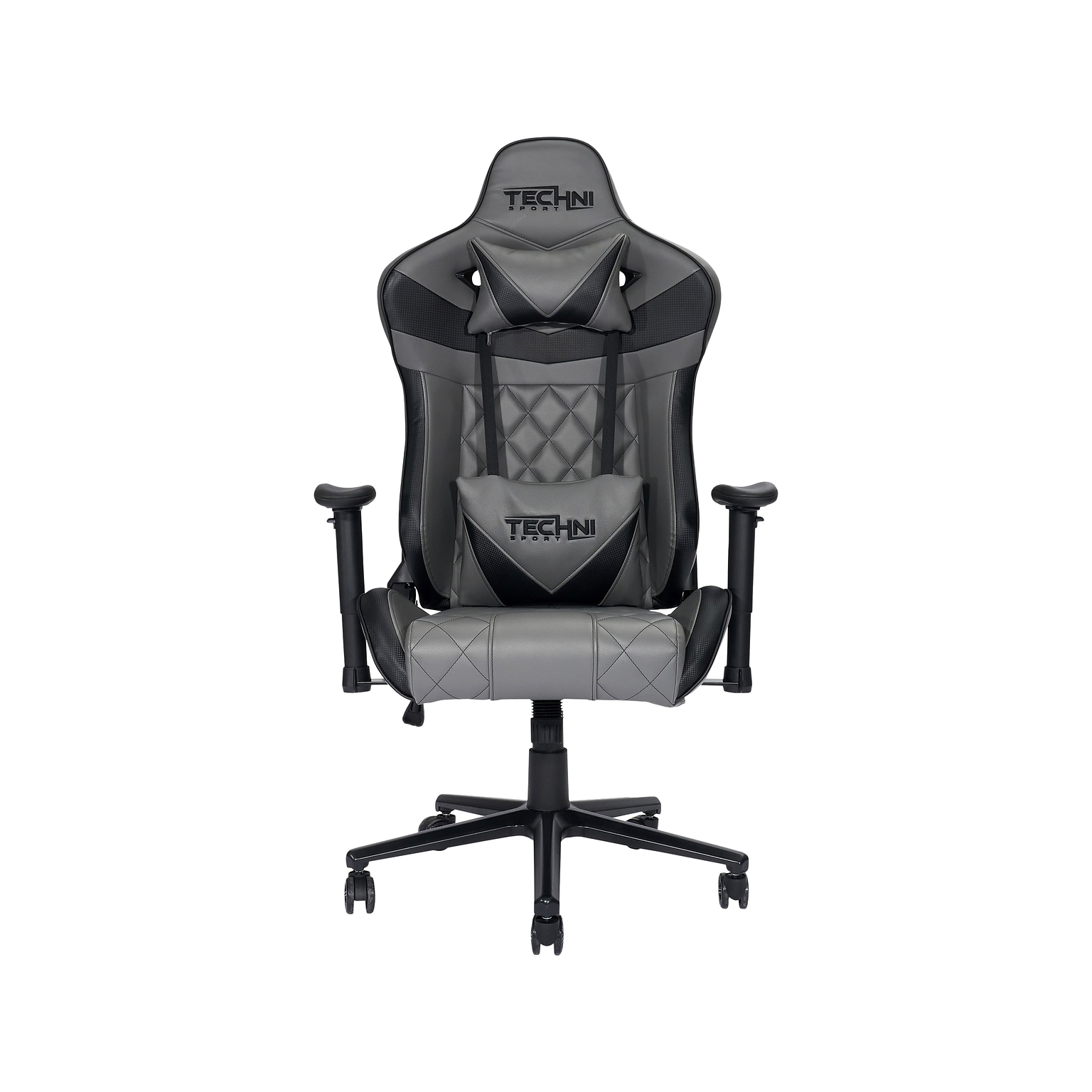 Techni Sport GamerXL Series Synthetic Computer Chair, Gray (RTA-TSXL3-GRY)