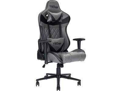 Techni Sport GamerXL Series Synthetic Computer Chair, Gray (RTA-TSXL3-GRY)