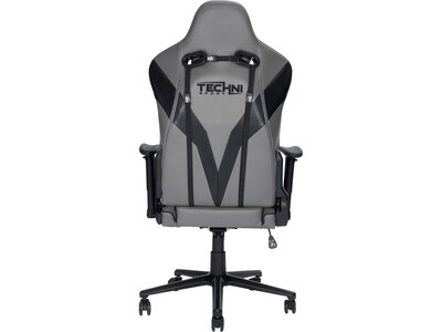 Techni Sport GamerXL Series Synthetic Computer Chair, Gray (RTA-TSXL3-GRY)