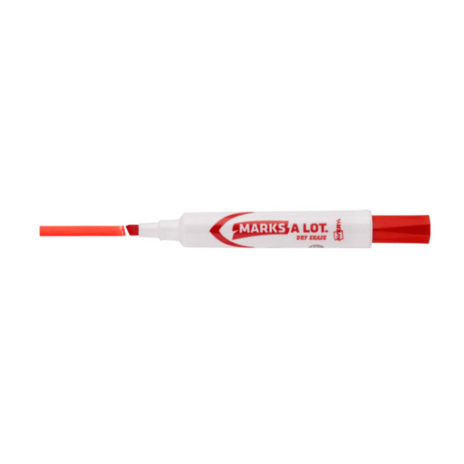 Avery Marks-A-Lot Dry Erase Marker, Chisel Tip, Red (24407)