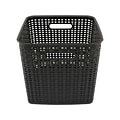 Advantus Extra Large Plastic Weave Basket, Black (37519)