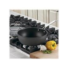 Cuisinart Assorted Materials 3 Qt. Chefs Pan with Cover, Black/Silver (635-24)