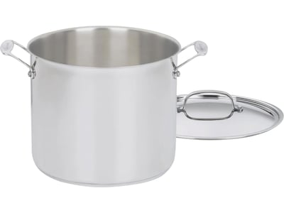 Cuisinart Chefs Classic Stainless Steel 12 Qt. Stock Pot with Cover, Silver (766-26)