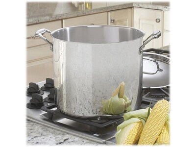 Cuisinart Chefs Classic Stainless Steel 12 Qt. Stock Pot with Cover, Silver (766-26)