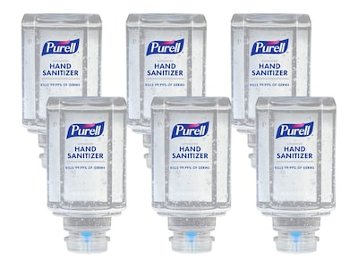 PURELL Advanced Gel Hand Sanitizer Refill for ES1 Dispenser, 70% Alcohol, 450 mL, 6/Carton (4450-06)