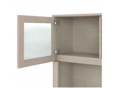 Bush Furniture Somerset 72" Computer Desk with Drawers and Hutch, Sand Oak (SET018SO)
