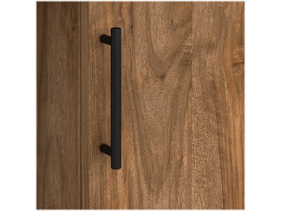 Bush Furniture Somerset 60"W L Shaped Desk with Storage, Fresh Walnut (WC81330K)