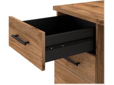 Bush Furniture Somerset 72"W Office Desk with Drawers, Fresh Walnut (WC81372)