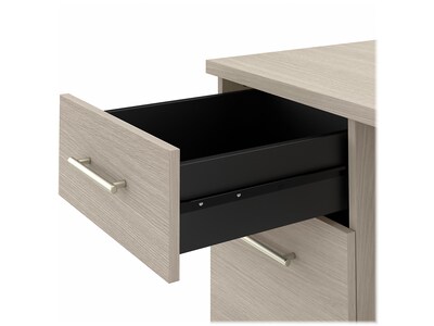 Bush Furniture Somerset 72"W Office Desk with Drawers, Sand Oak (WC81172)
