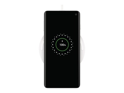 Belkin BOOST CHARGE Wireless Charging Pad for Most Smartphones, White (WIA001TTWH)