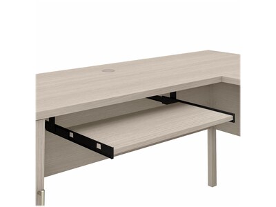 Bush Furniture Somerset 72"W L Shaped Desk with Hutch, Sand Oak (SET001SO)