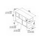 kathy ireland® Home by Bush Furniture Madison Avenue 47.17" x 13.7" Console Table with Storage, Modern Walnut (MDS015MW)