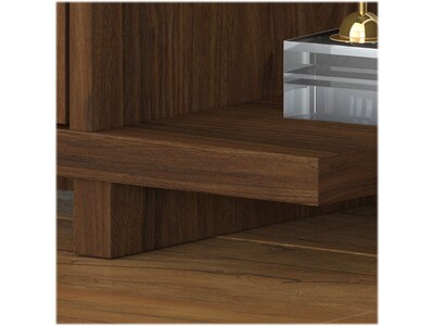 kathy ireland® Home by Bush Furniture Madison Avenue 47.17" x 13.7" Console Table with Storage, Modern Walnut (MDS015MW)