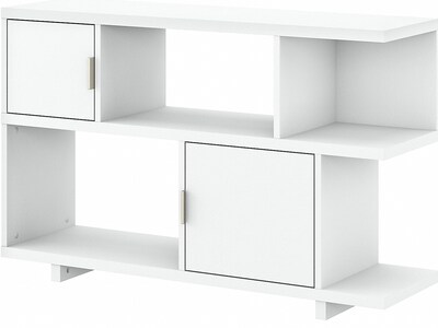 kathy ireland® Home by Bush Furniture Madison Avenue 47.17 x 13.7 Console Table with Storage, Pure White (MDS015PW)