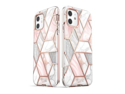 i-Blason Cosmo MagSafe Rugged Case for iPhone 12, Marble Pink (iPhone2020-6.1-Cosmo-SP-Marble)