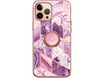 i-Blason Cosmo Snap Rugged Case for iPhone 12 Pro Max, Marble Purple (iPhone2020-6.7-CosSnap-Ameth)