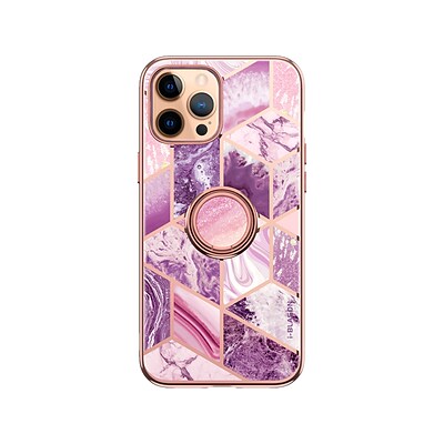 i-Blason Cosmo Snap Marble Purple Stand Case for iPhone 12 Pro Max (iPhone2020-6.7-CosSnap-Ameth)