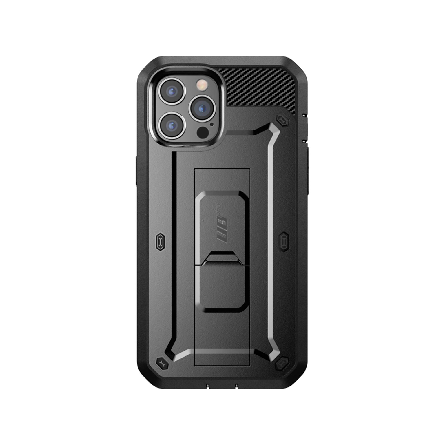 SUPCASE Unicorn Beetle Pro Rugged Case for iPhone 12 Pro Max, Black (SUP-iPhone2020-6.7-UBPro-SP-Black)