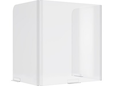 Safco Freestanding Sneeze Guard, 23.5H x 23W, Clear Acrylic (7503CL)