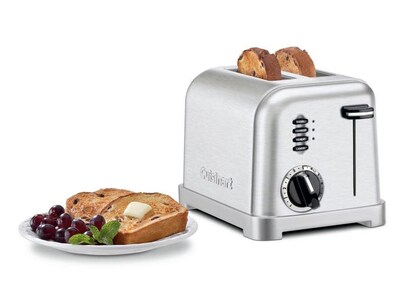 Cuisinart 2-Slice Pop-Up Toaster, Stainless Steel (CPT-160P1)