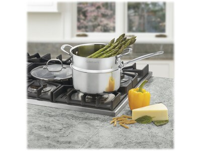 Cuisinart Chef's Classic Stainless Steel 3-Qt. Steamer Set, Gray, 3/Set, Each (77-35CG)