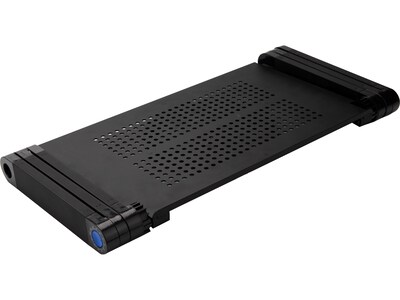 Mind Reader 20.5 x 10 Aluminum/Steel Lap Desk, Black (MLAPBEND-BLK)
