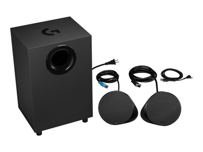 Logitech G560 LIGHTSYNC PC Gaming Speakers, Black (980-001300)