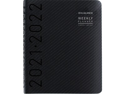 2021-2022 AT-A-GLANCE 8.88 x 11.38 Academic Planner, Contempo, Graphite (70-957X-45-22)
